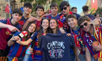 De herdenkings-T-shirts van Barcelona voor het kampioenschap waren direct uitverkocht!