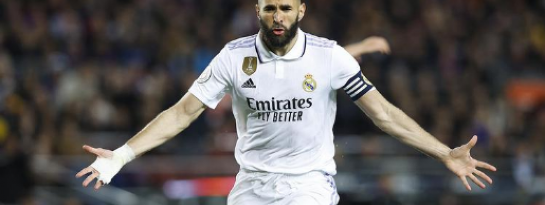 3 schoten en 1 pass Benzema vestigde een record!