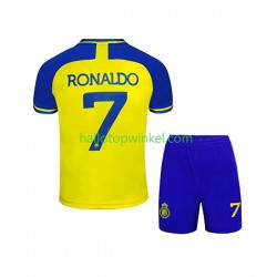Voetbalshirt Al-Nassr Ronaldo 7 Kleuters/Kids Thuis Tenue 2022-2023 Korte Mouw