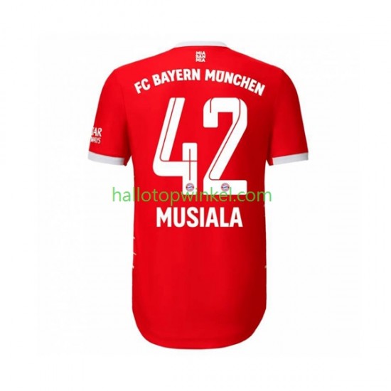 FC Bayern München Voetbalshirt Musiala 42 Heren Thuis Tenue 2022-2023 Korte Mouw