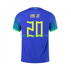 Brazilië Voetbalshirt Vinicius Junior 20 Heren Uit Tenue WK 2022 Korte Mouw