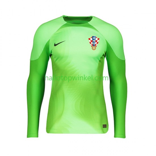 Kroatië Voetbalshirt Doelman Heren Uit Tenue WK 2022 Lange Mouw