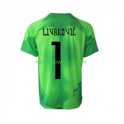 Kroatië Voetbalshirt Livakovic Doelman Heren Uit Tenue WK 2022 Korte Mouw
