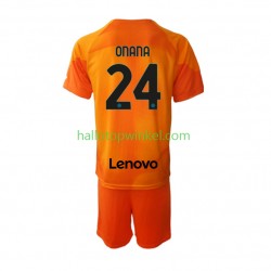 Inter Milan Voetbalshirt Andre Onana 24 Doelman Kleuters/Kids Vierde Tenue 2022-2023 Korte Mouw