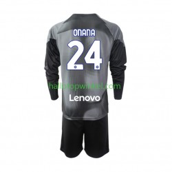 Inter Milan Voetbalshirt Andre Onana 24 Doelman Kleuters/Kids Thuis Tenue 2022-2023 Lange Mouw