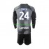 Inter Milan Voetbalshirt Andre Onana 24 Doelman Kleuters/Kids Thuis Tenue 2022-2023 Lange Mouw