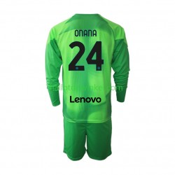 Inter Milan Voetbalshirt Andre Onana 24 Doelman Kleuters/Kids Derde Tenue 2022-2023 Lange Mouw
