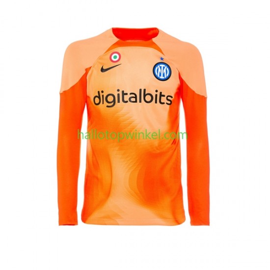 Inter Milan Voetbalshirt Doelman Heren Vierde Tenue 2022-2023 Lange Mouw