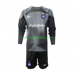 Inter Milan Voetbalshirt Doelman Kleuters/Kids Thuis Tenue 2022-2023 Lange Mouw