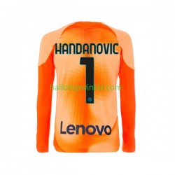 Inter Milan Voetbalshirt Samir Handanovic 1 Doelman Heren Vierde Tenue 2022-2023 Lange Mouw