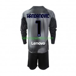 Inter Milan Voetbalshirt Samir Handanovic 1 Doelman Kleuters/Kids Thuis Tenue 2022-2023 Lange Mouw