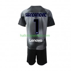 Inter Milan Voetbalshirt Samir Handanovic 1 Doelman Kleuters/Kids Thuis Tenue 2022-2023 Korte Mouw