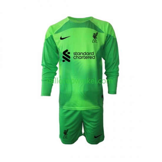 Liverpool Voetbalshirt Doelman Kleuters/Kids Derde Tenue 2022-2023 Lange Mouw