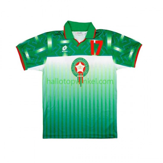 Marokko Voetbalshirt Retro Heren Uit Tenue 1994 Korte Mouw