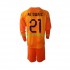 Saoedi-Arabië Voetbalshirt Mohammed Al-Owais 21 Doelman Kleuters/Kids Uit Tenue WK 2022 Lange Mouw