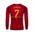 Spanje Voetbalshirt MORATA 7 Heren Thuis Tenue WK 2022 Lange Mouw