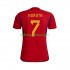 Spanje Voetbalshirt MORATA 7 Heren Thuis Tenue WK 2022 Korte Mouw