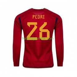 Spanje Voetbalshirt PEDRI 26 Heren Thuis Tenue WK 2022 Lange Mouw