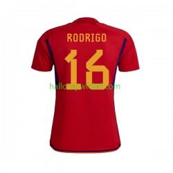 Spanje Voetbalshirt RODRIGO 16 Heren Thuis Tenue WK 2022 Korte Mouw