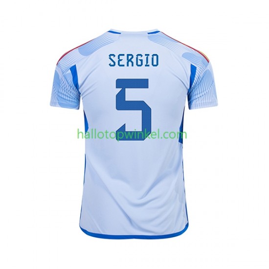 Spanje Voetbalshirt SERGIO BUSQUETS 5 Heren Uit Tenue WK 2022 Korte Mouw