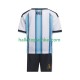 Argentinië Voetbalshirt Kleuters/Kids Thuis Tenue WK 2026 Korte Mouw