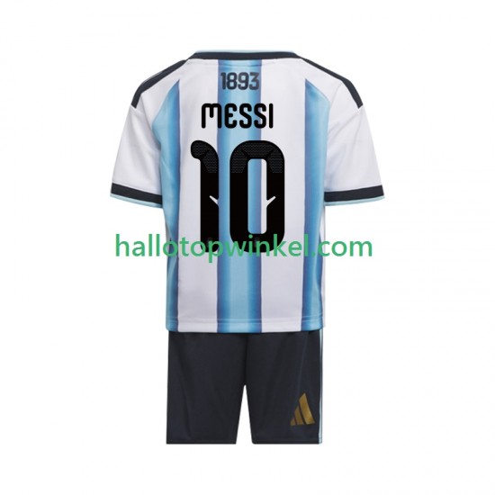 Argentinië Voetbalshirt Lionel Messi 10 Kleuters/Kids Thuis Tenue WK 2026 Korte Mouw