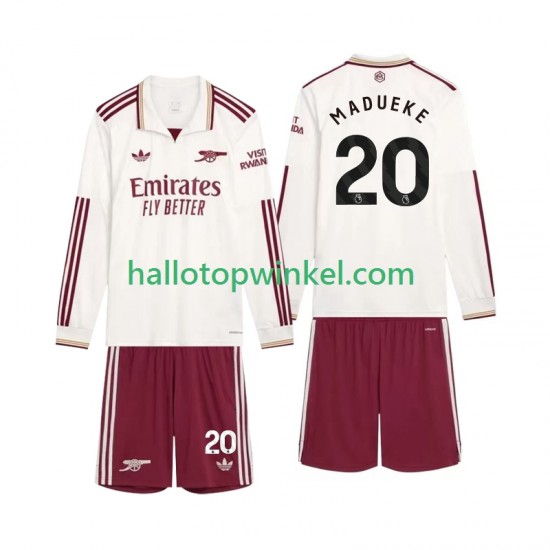 Arsenal Voetbalshirt Madueke 20 Kleuters/Kids Derde Tenue 2025-2026 Lange Mouw