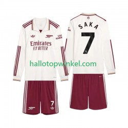 Arsenal Voetbalshirt Saka 7 Kleuters/Kids Derde Tenue 2025-2026 Lange Mouw