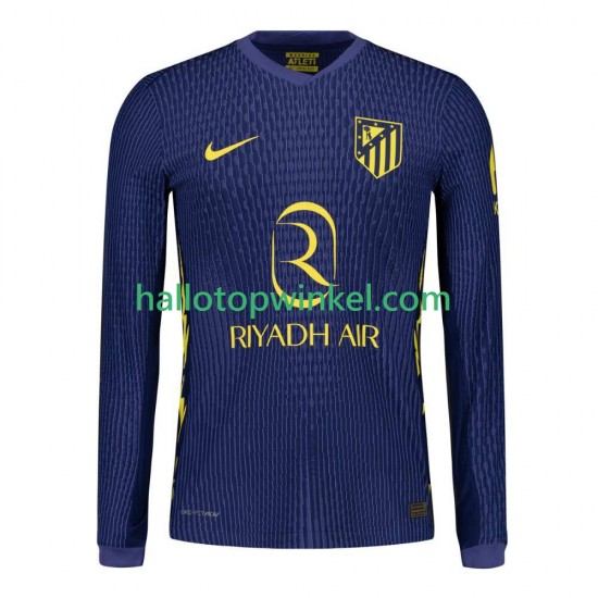 Atlético Madrid Voetbalshirt Heren Uit Tenue 2025-2026 Lange Mouw