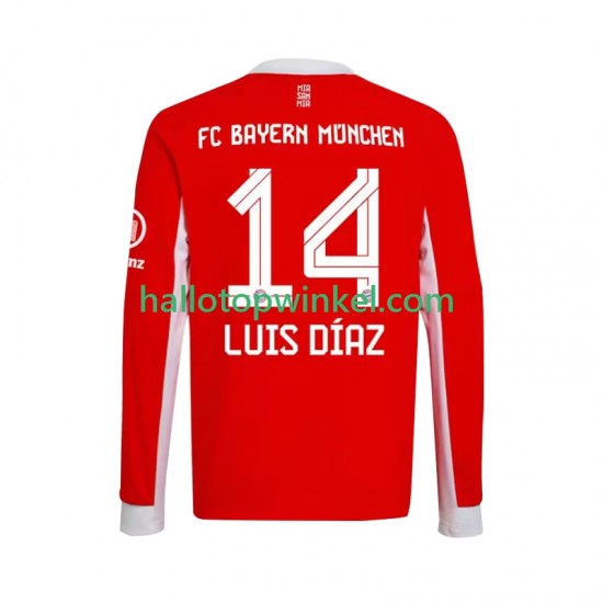 FC Bayern München Voetbalshirt Luis Diaz 14 Heren Thuis Tenue 2025-2026 Lange Mouw