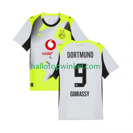 Borussia Dortmund Voetbalshirt Serhou Guirassy 9 Heren Uit Tenue 2025-2026 Korte Mouw