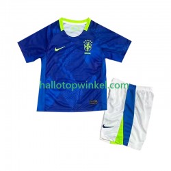 Brazilië Voetbalshirt Kleuters/Kids Uit Tenue 2025-2026 Korte Mouw