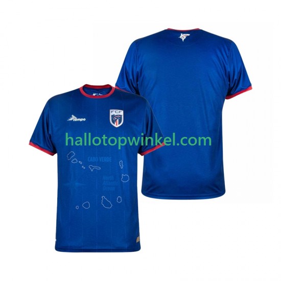 Voetbalshirt Cape Verde Heren Thuis Tenue 2024-2025 Korte Mouw