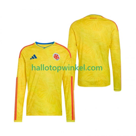 Colombia Voetbalshirt Heren Thuis Tenue WK 2026 Lange Mouw