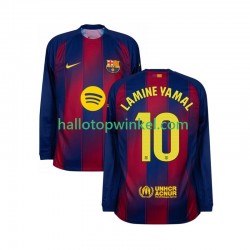 FC Barcelona Voetbalshirt Lamine Yamal 10 Heren Thuis Tenue 2025-2026 Lange Mouw