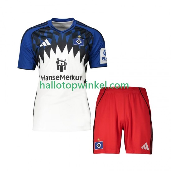 Hamburger SV Voetbalshirt Kleuters/Kids Thuis Tenue 2025-2026 Korte Mouw