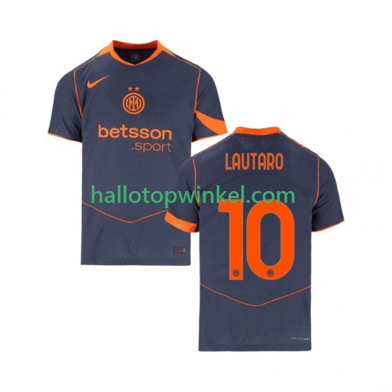 Inter Milan Voetbalshirt Lautaro Martinez 10 Heren Derde Tenue 2025-2026 Korte Mouw