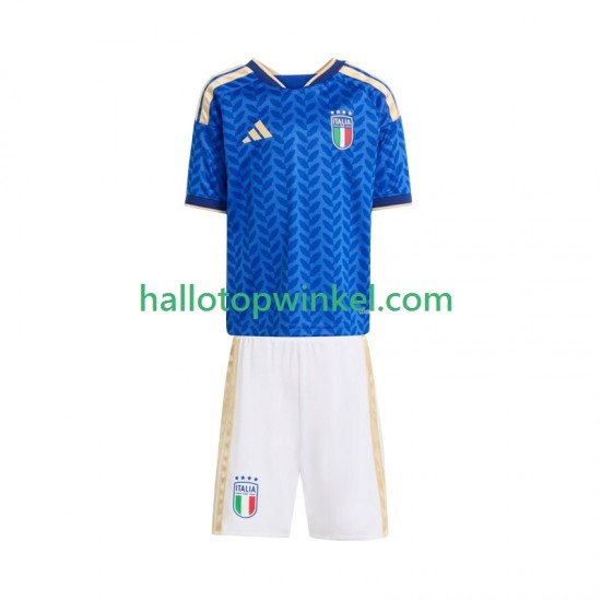 Italië Voetbalshirt Kleuters/Kids Thuis Tenue WK 2026 Korte Mouw