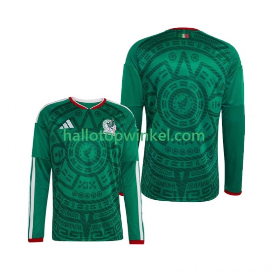 Mexico Voetbalshirt Heren Thuis Tenue WK 2026 Lange Mouw