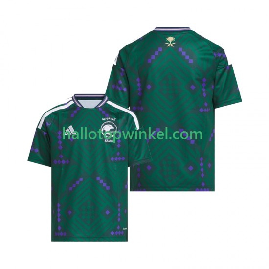 Saoedi-Arabië Voetbalshirt Kleuters/Kids Thuis Tenue WK 2026 Korte Mouw