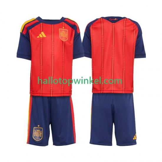 Spanje Voetbalshirt Kleuters/Kids Thuis Tenue WK 2026 Korte Mouw