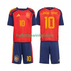 Spanje Voetbalshirt Lamine Yamal 10 Kleuters/Kids Thuis Tenue WK 2026 Korte Mouw