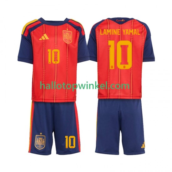 Spanje Voetbalshirt Lamine Yamal 10 Kleuters/Kids Thuis Tenue WK 2026 Korte Mouw