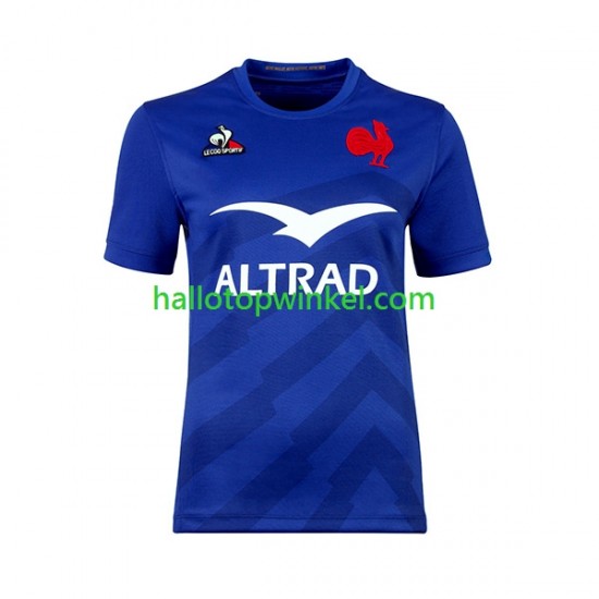 Frankrijk Rugby Dames Thuis Tenue 2023 Korte Mouw