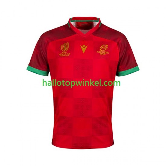 Portugal Rugby Heren Thuis Tenue RWC 2023 Korte Mouw