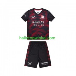 Rugby Saracens Kleuters/Kids Thuis Tenue 2023 Korte Mouw