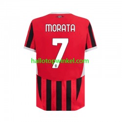 AC Milan Voetbalshirt Alvaro Morata 7 Heren Thuis Tenue 2024-2025 Korte Mouw