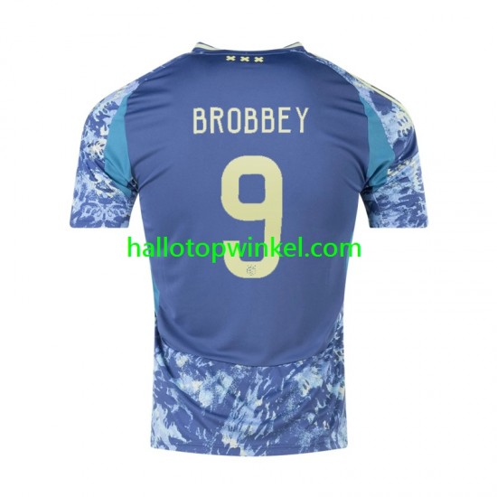 AFC Ajax Voetbalshirt Brian Brobbey 9 Heren Uit Tenue 2024-2025 Korte Mouw