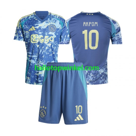 AFC Ajax Voetbalshirt Chuba Akpom 10 Kleuters/Kids Uit Tenue 2024-2025 Korte Mouw