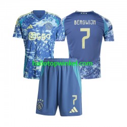 AFC Ajax Voetbalshirt Steven Bergwijn 7 Kleuters/Kids Uit Tenue 2024-2025 Korte Mouw